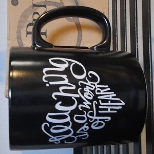 Coffee Mug Cup Tea Cocoa Ceramic 20oz Teaching Is A Work Of Heart Teacher Gift